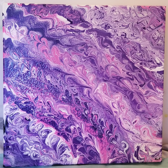 Isabella Robin Other - Original Acrylic Silicone 12x12 Painting